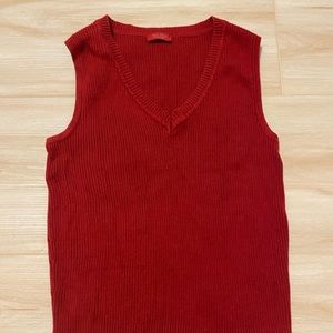 Brandy Melville Red Sweater Vest